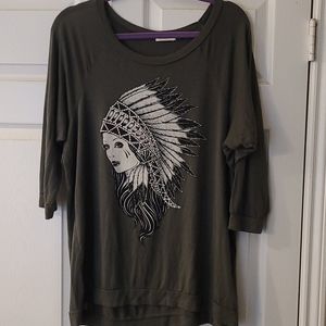 Being Indian headress shirt